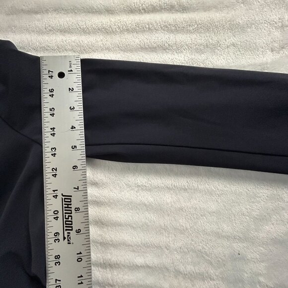 Charles Ancona Womens Equestrian Blazer Jacket Size 10 Navy Blue Italian Fabric - Picture 12 of 15